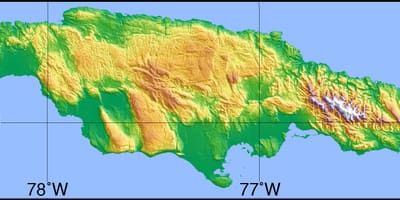মানচিত্র, উপগ্রহ, জ্যামাইকা